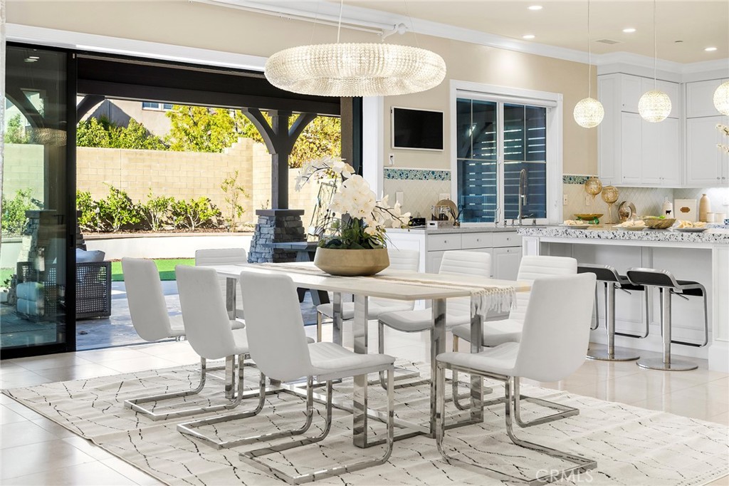 123 Calderon Irvine, CA 92618 - Photo 19 of 74 a view of a dining room with furniture window and outside view