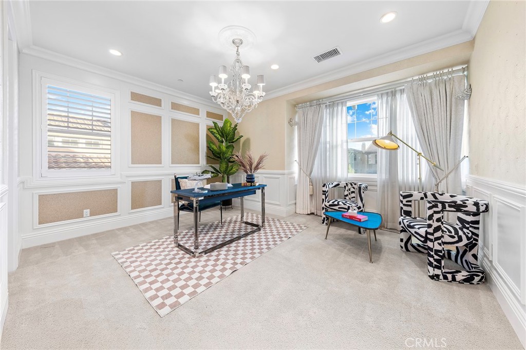 123 Calderon Irvine, CA 92618 - Photo 48 of 74 a lobby with furniture and a chandelier