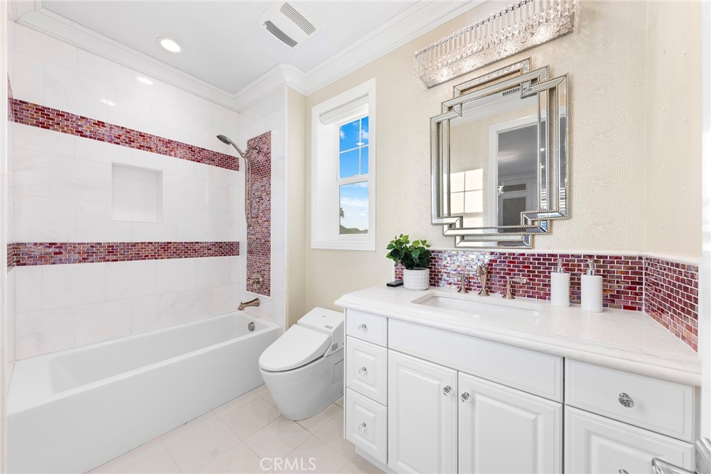 123 Calderon Irvine, CA 92618 - Photo 49 of 74 a bathroom with a sink a toilet and a bathtub