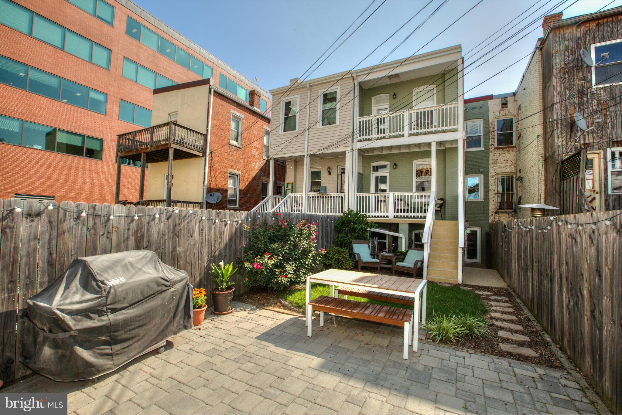 720 7th Street Northeast Washington, DC 20002 - Photo 20 of 20 Rear Yard with 2 Gated Parking Spots