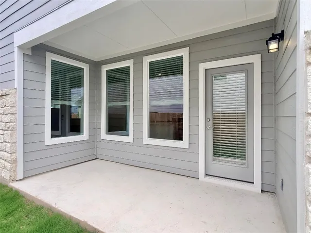 a view of an entrance of the house