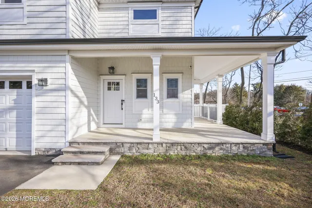 a view of a house with a porch