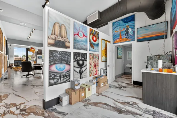 a view of a storage & utility room