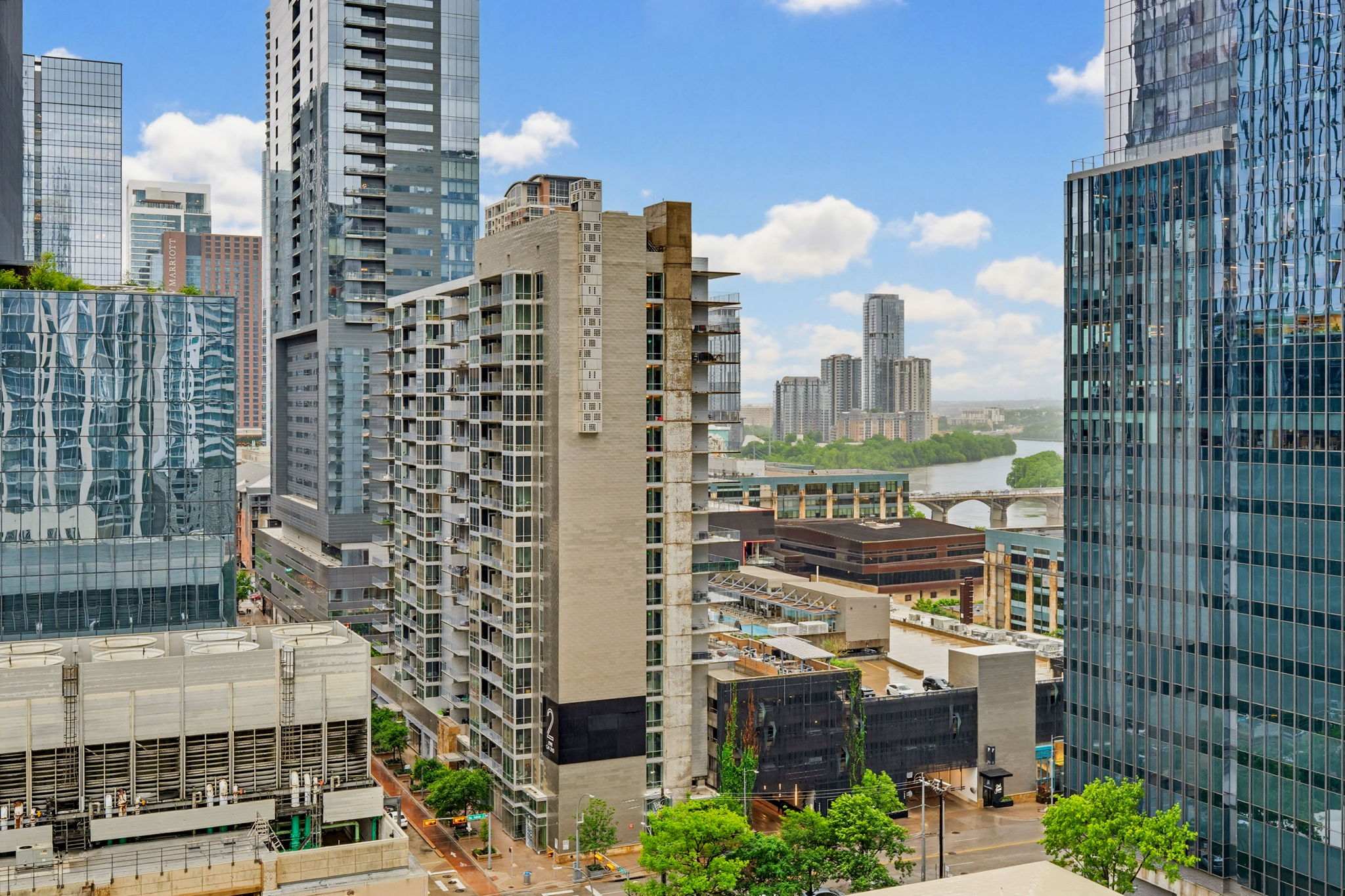 360 Nueces Street, Unit 1505 Austin, TX 78701 - Photo 20 of 28 a view of a city with tall buildings