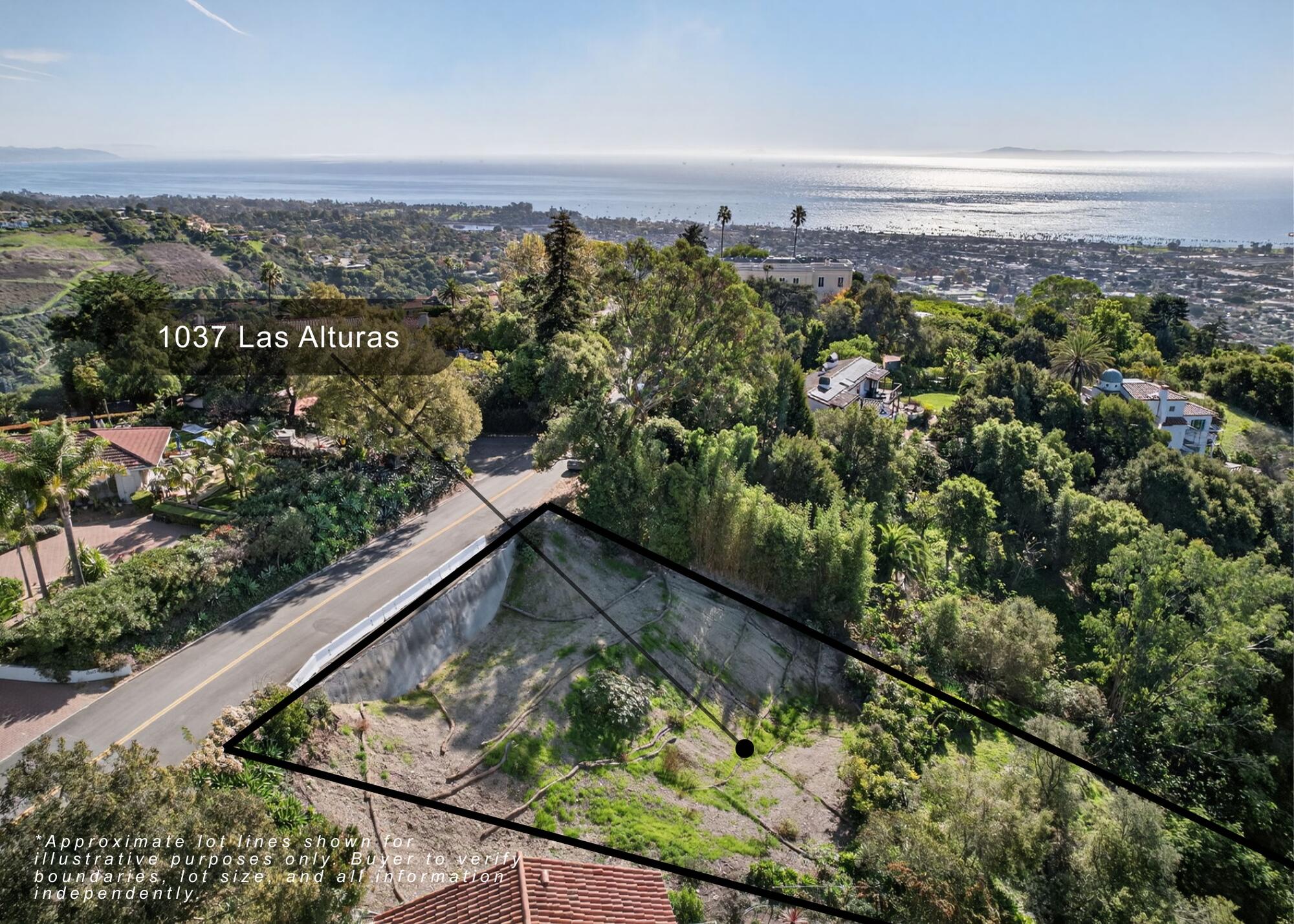 1037 Las Alturas Road Santa Barbara, CA 93103 - Photo 3 of 7 a view of a city from a balcony