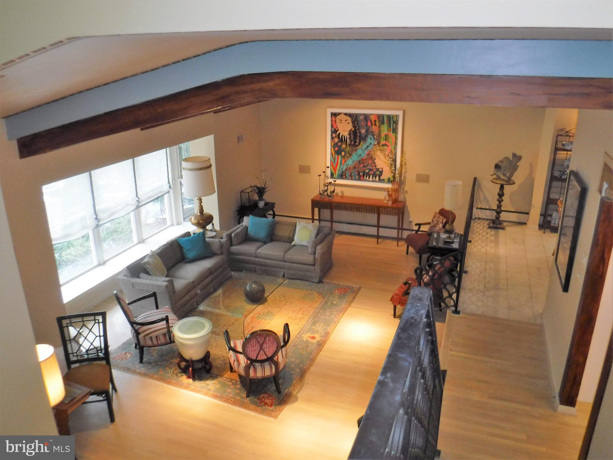 907 Summit Road Narberth, PA 19072 - Photo 5 of 30 living room view from 2nd floor hall