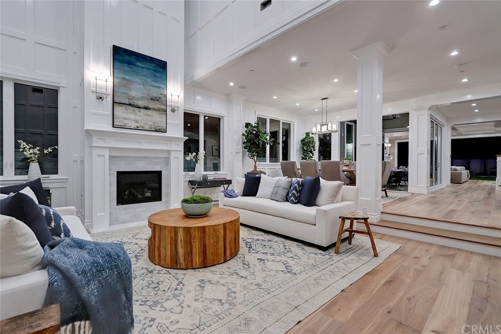 1751 8th Street Manhattan Beach, CA 90266 - Photo 17 of 43 a living room with furniture and a fireplace
