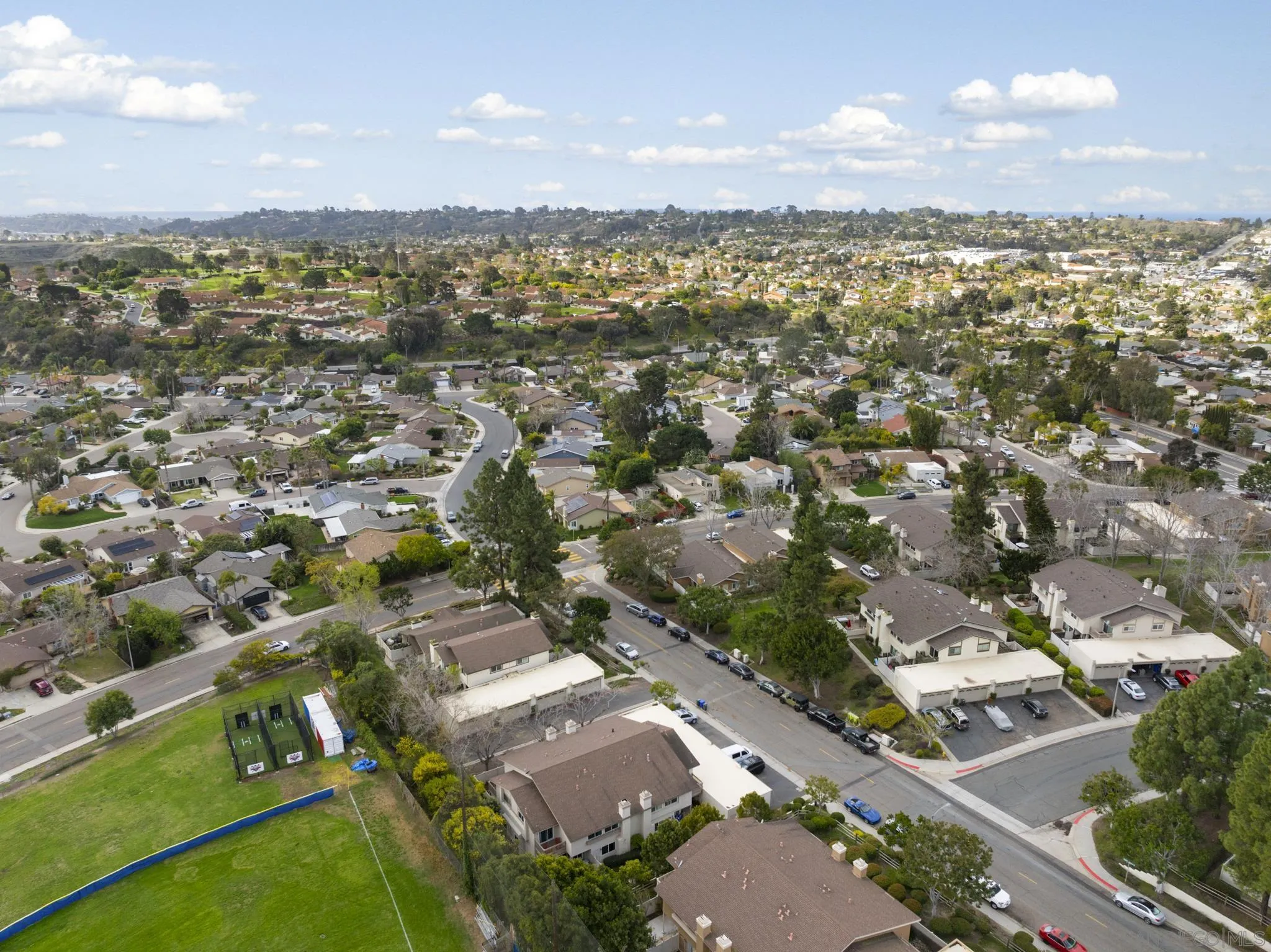 183 Countryhaven Road Encinitas, CA 92024 - Photo 25 of 28 an aerial view of residential building with parking space