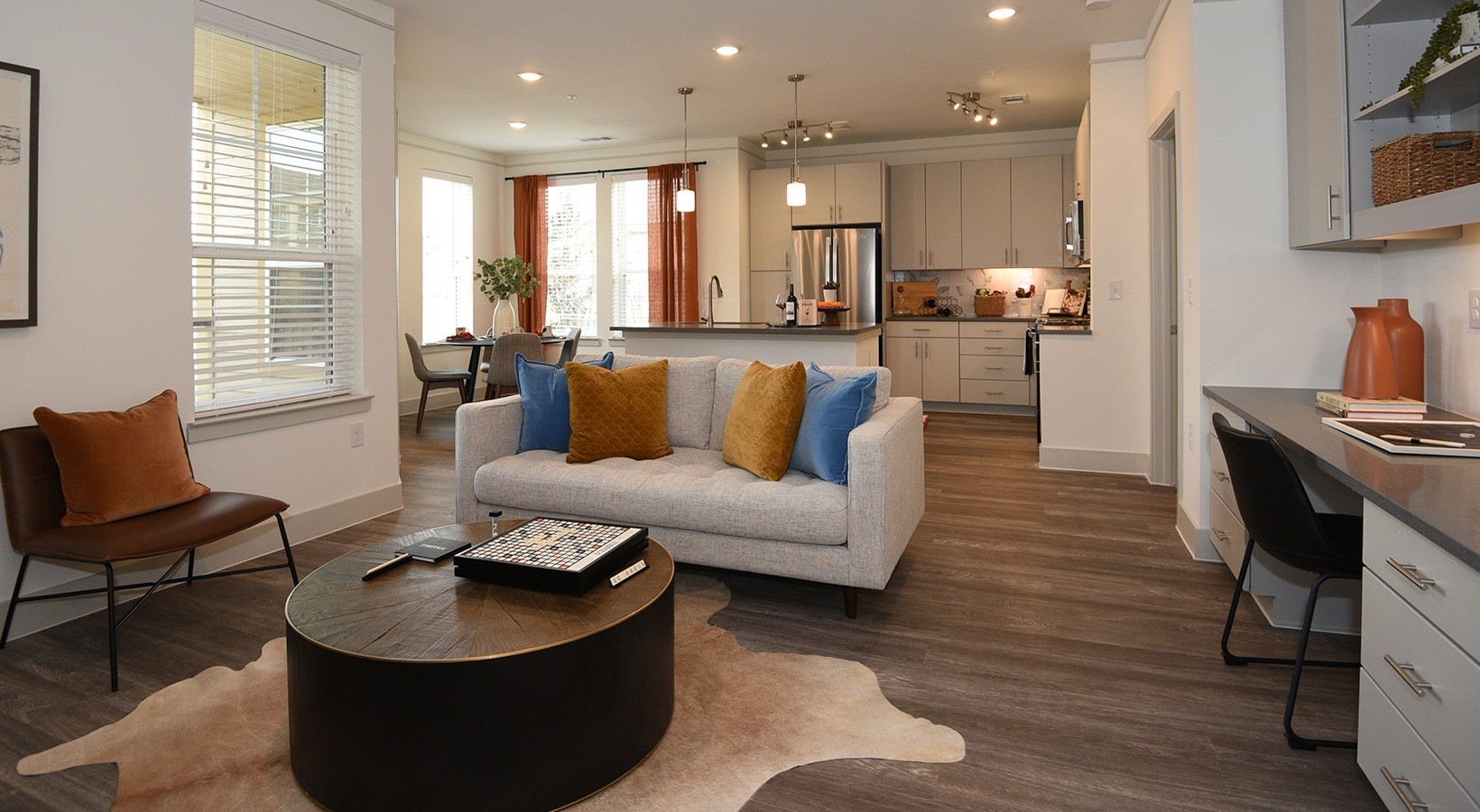 1700 Katy Fort Bend Road, Unit 8309 Katy, TX 77493 - Photo 19 of 30 a living room with furniture and wooden floor