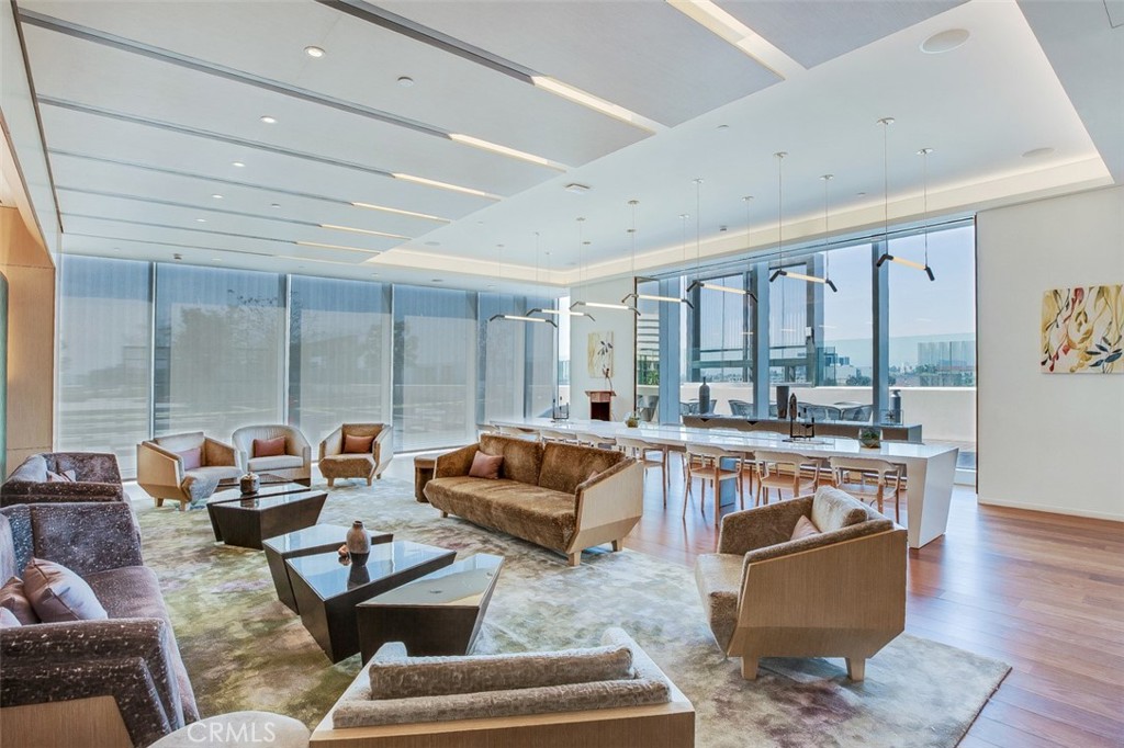 889 Francisco Street, Unit 3702 Los Angeles, CA 90017 - Photo 14 of 22 a living room with furniture and a large window