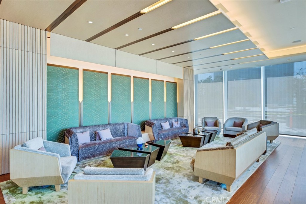 889 Francisco Street, Unit 3702 Los Angeles, CA 90017 - Photo 15 of 22 a living room with furniture and a large window