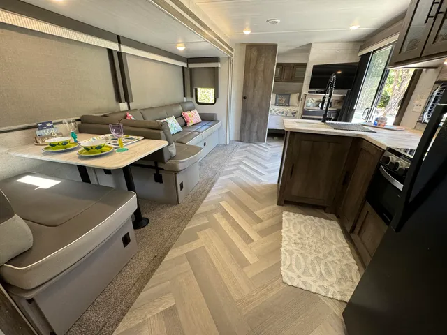 a view of a terrace with seating space