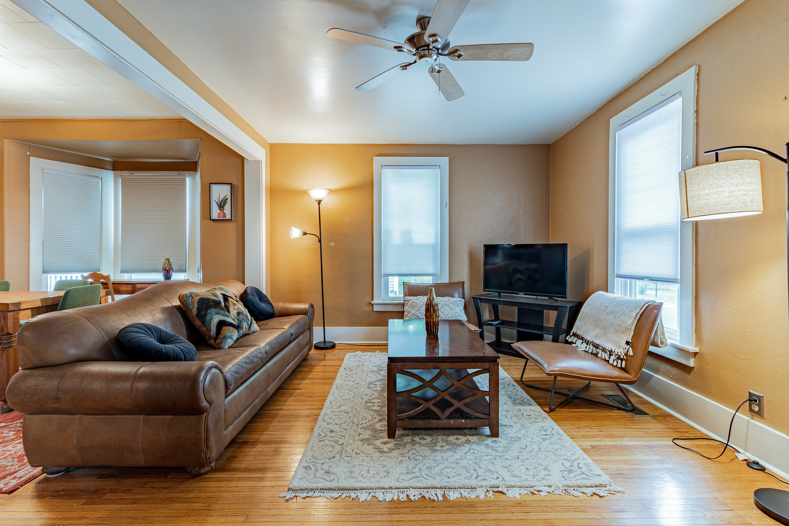 506 South Webber Street Urbana, IL 61801 - Photo 4 of 27 a living room with furniture rug and a flat screen tv