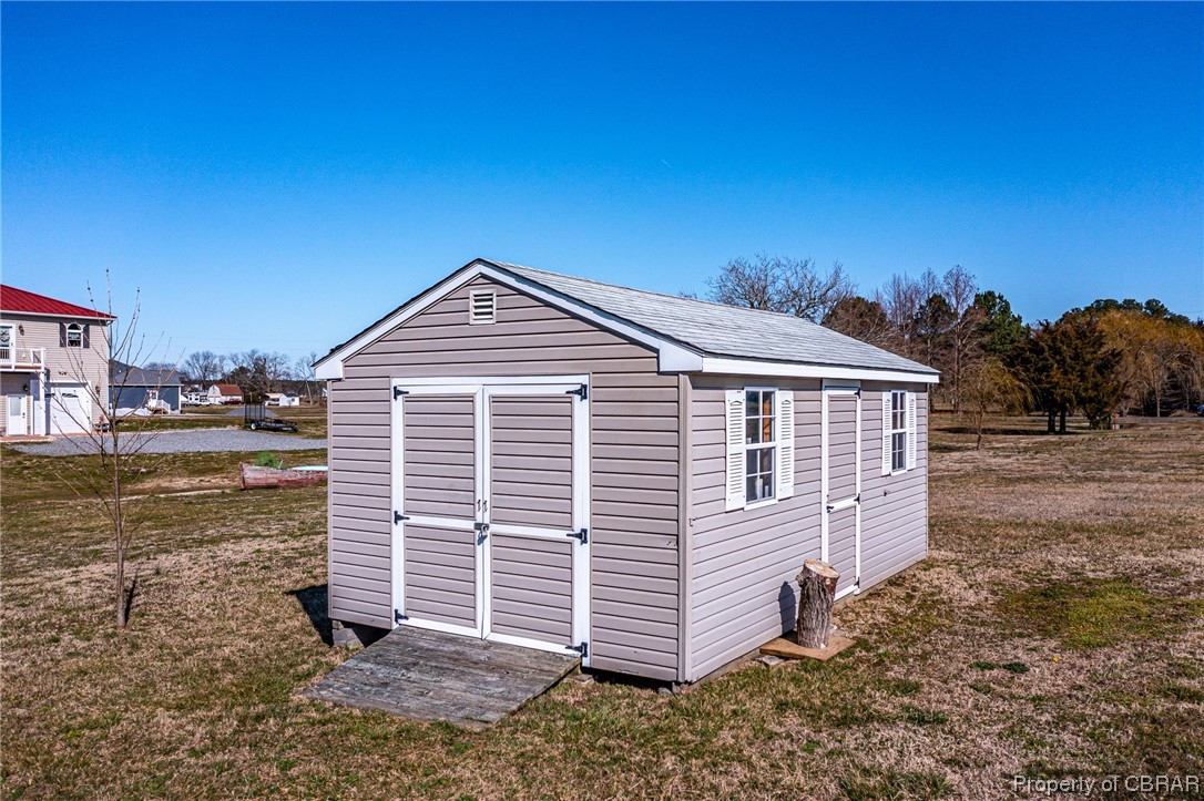 253 Indian Banks Road Farnham, VA 22460 - Photo 45 of 49 12 X 20 Storage Shed with Dbl Door and Ramp