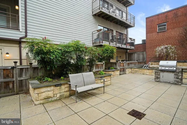 a outdoor space with sitting area