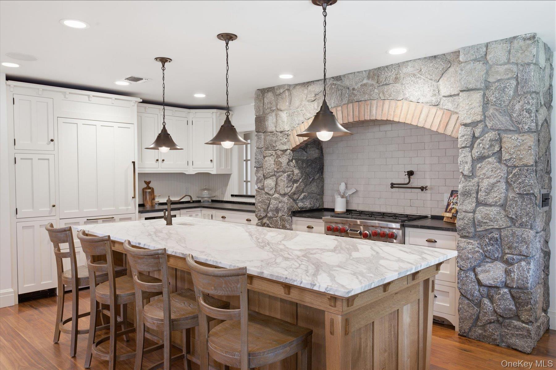 134 Sandy Hollow Road Northport, NY 11768 - Photo 6 of 28 Sub Zero and Wolf appliances with Vermont stone countertops