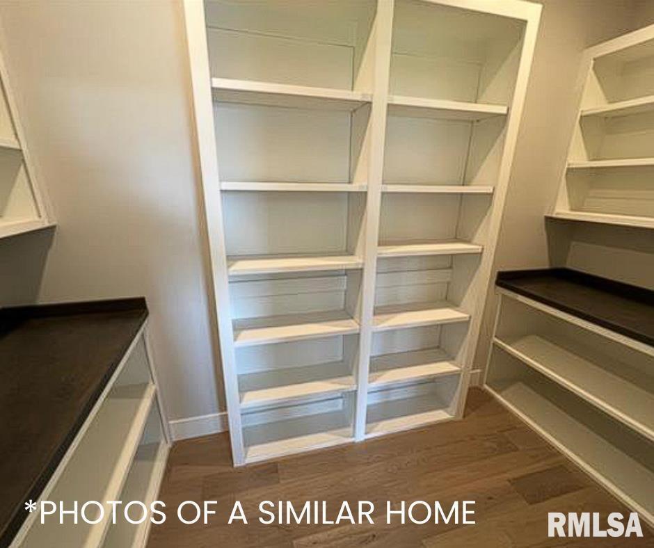 6414 Pelican Street Bettendorf, IA 52722 - Photo 33 of 57 a view of walk in closet with empty racks