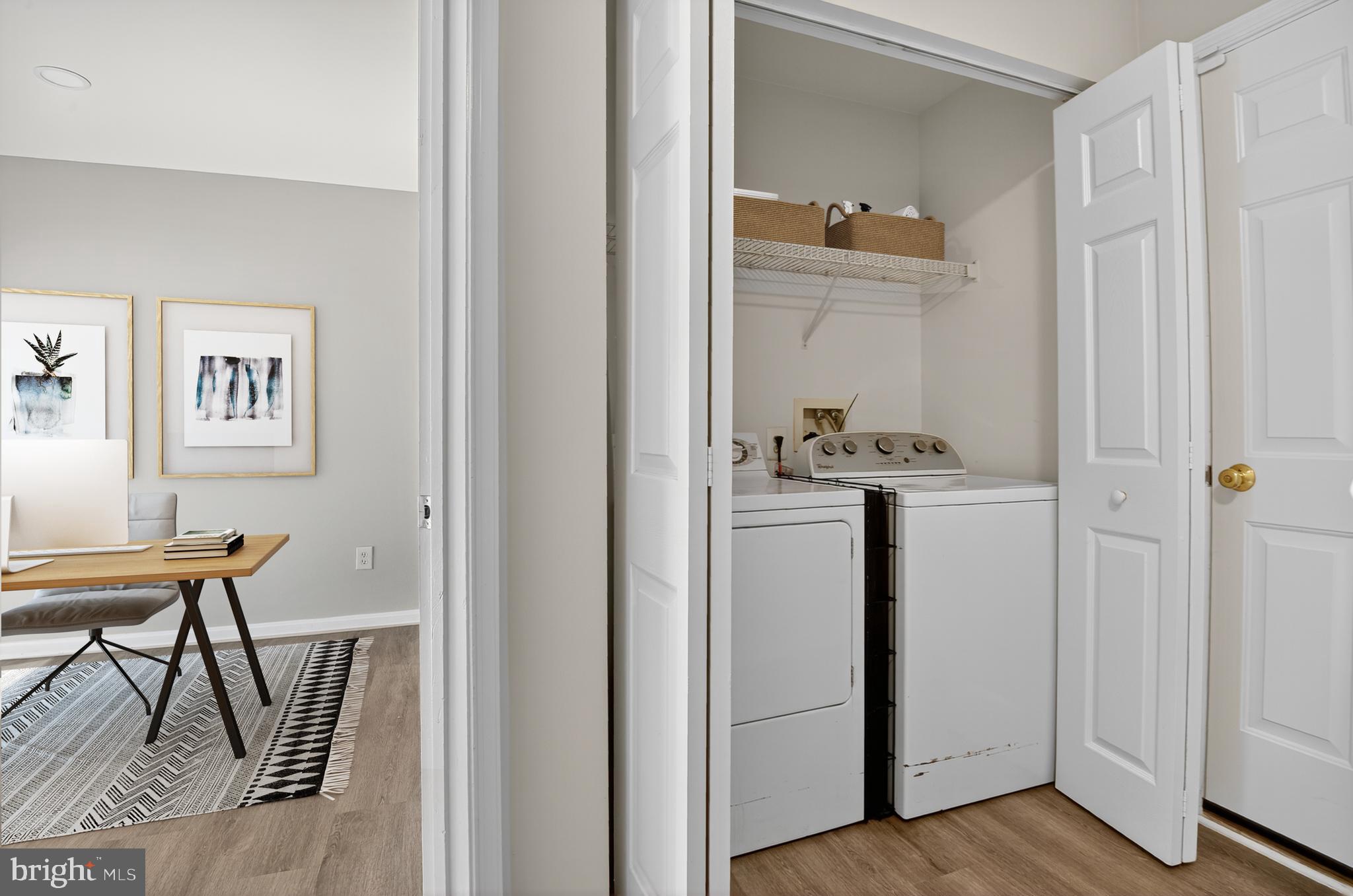 45445 Timber Trail Square Sterling, VA 20164 - Photo 22 of 38 a view of kitchen with furniture and wooden floor