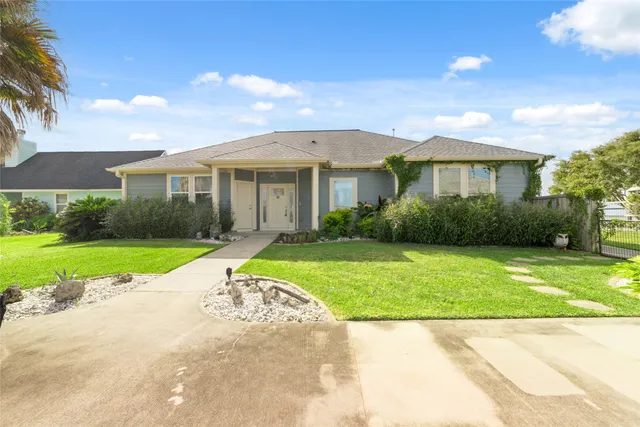 a view of an outdoor space and swimming pool