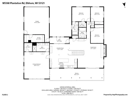 $1,649,000 | W5368 Plantation Road, Sugar Creek, WI 53121