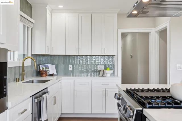 a bed room with a bed and a large window