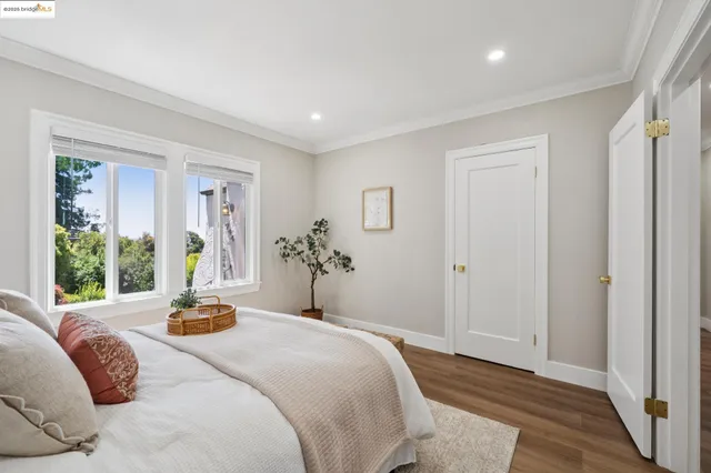 a view of a hallway with washer and dryer