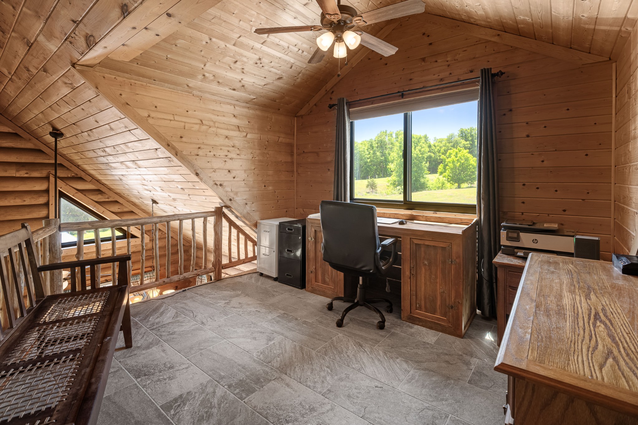 642 Beach Bottom Road Watertown, TN 37184 - Photo 23 of 48 a view of a workspace with furniture and a window