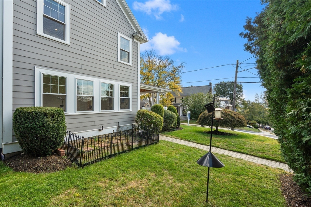 152 Bellevue Road Watertown, MA 02472 - Photo 40 of 42 a house view with a garden space