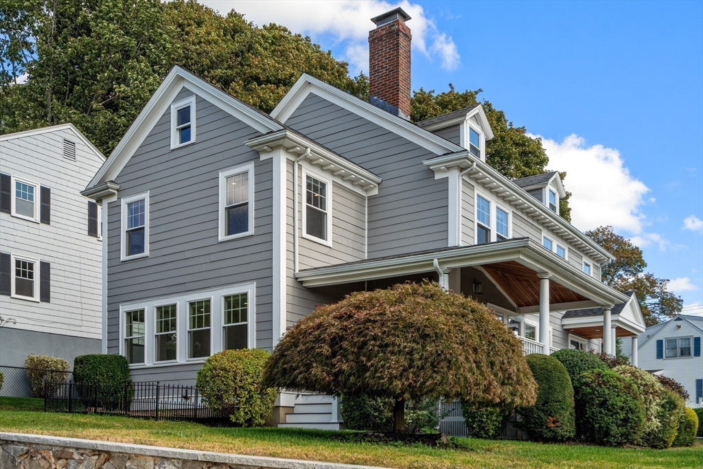 152 Bellevue Road Watertown, MA 02472 - Photo 42 of 42 a front view of a house with garden