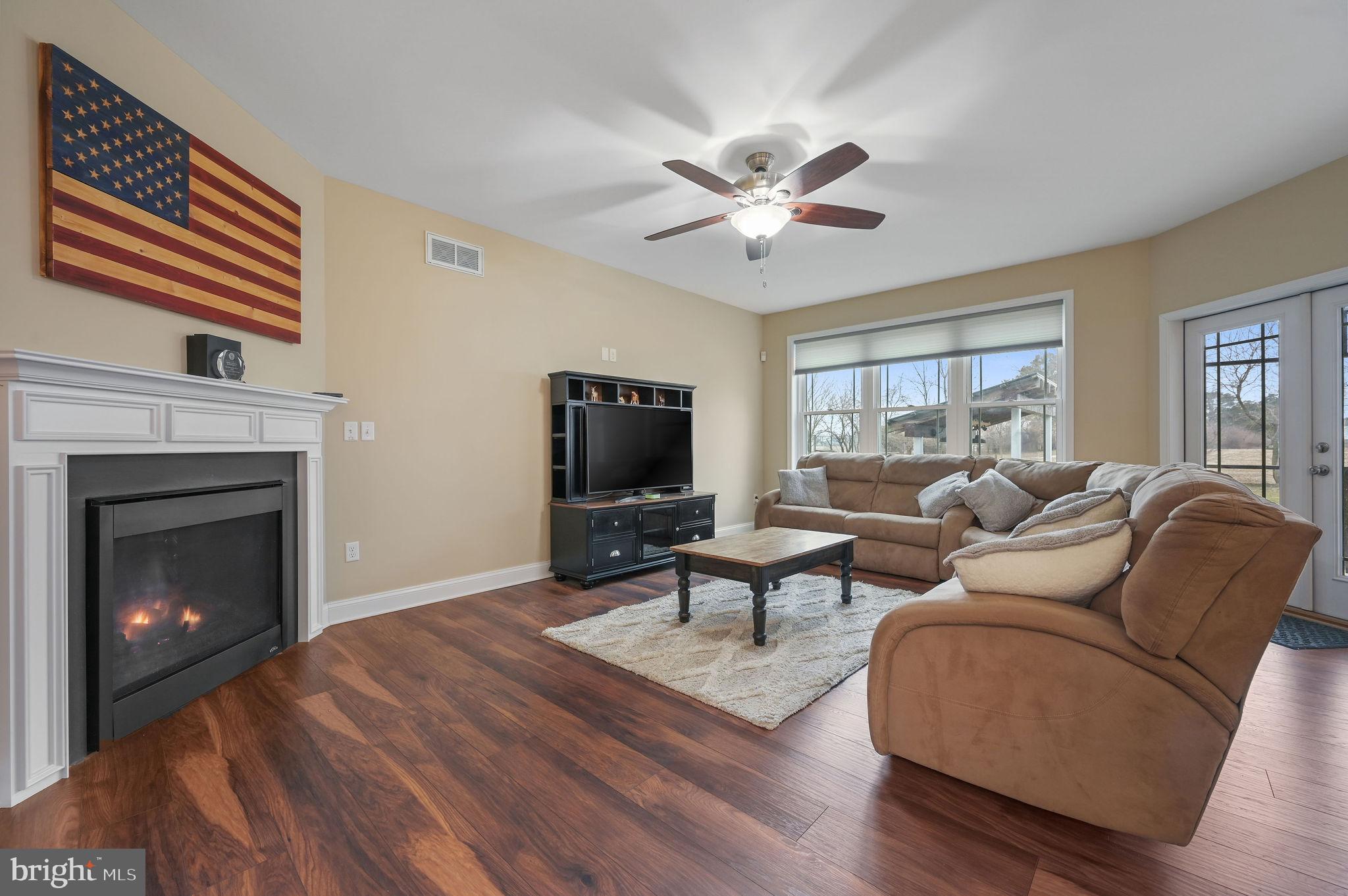321 Blue Heron Road Dover, DE 19904 - Photo 15 of 47 a living room with furniture a fireplace and a flat screen tv