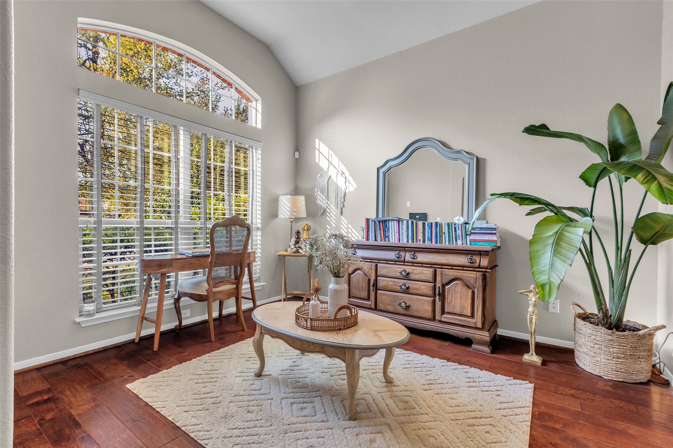 155 Magnolia Grove Lane Conroe, TX 77384 - Photo 3 of 25 Bright and inviting room featuring large windows, perfect for use as a formal living area or home office.