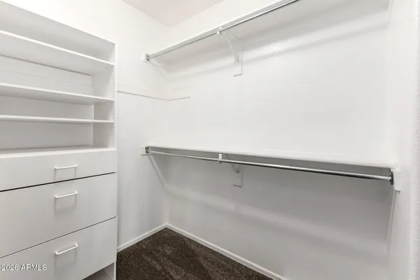 a view of a walk in closet