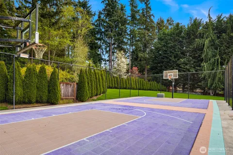 a view of a basketball court
