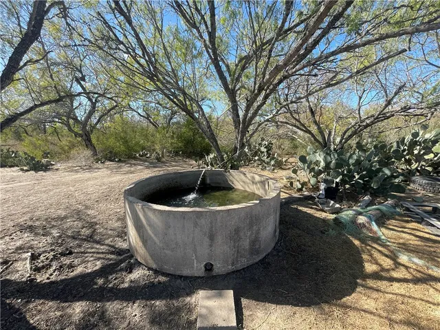 a view of a swimming pool with a backyard