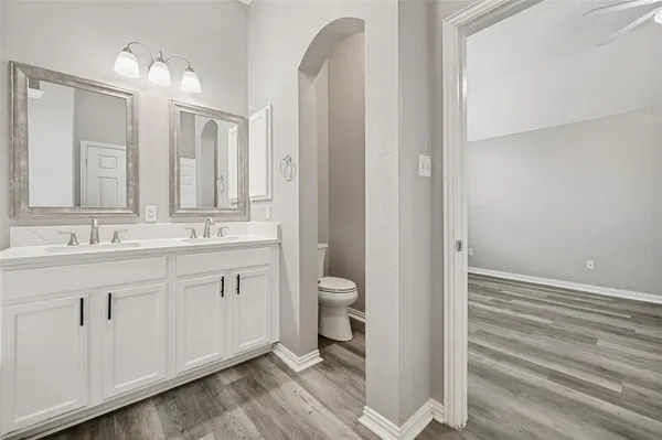 a view of a room that has a window in it