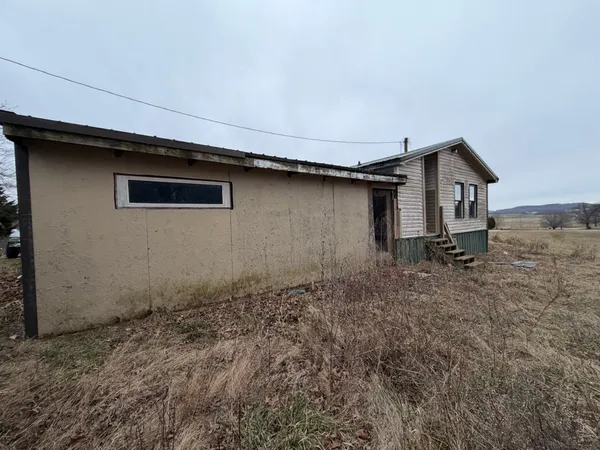 a backyard of a house