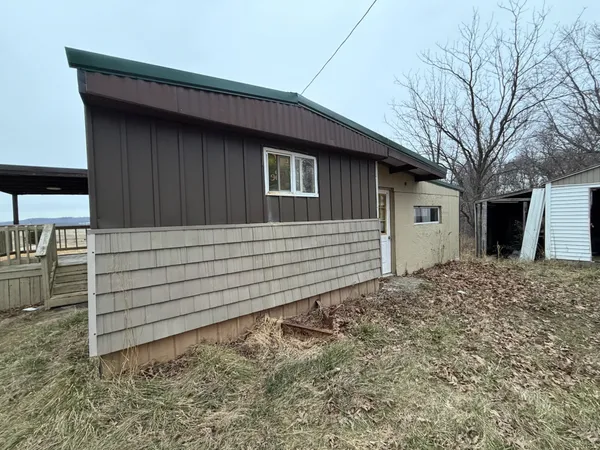 a backyard of a house