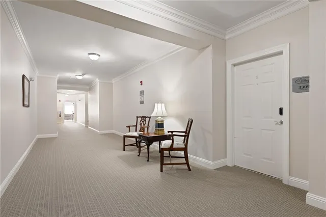 a workspace with furniture and window