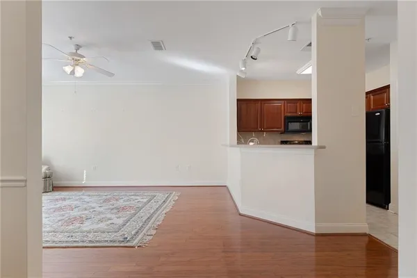 a view of kitchen and utility room