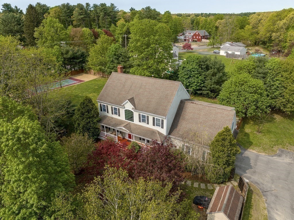 15 Dakin Road Sudbury, MA 01776 - Photo 32 of 42 an aerial view of a house with a yard
