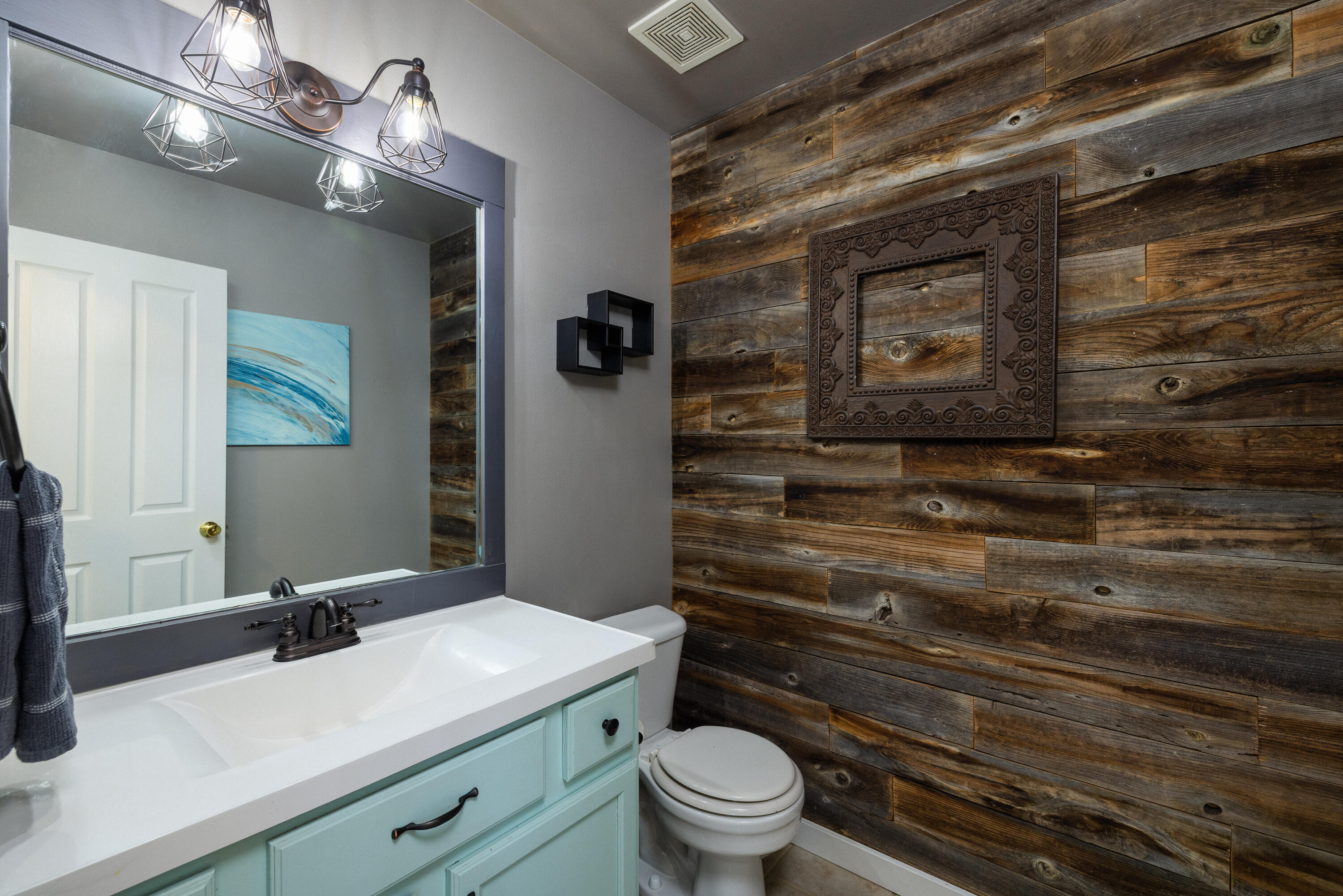 20045 Old Rock House Road Bend, OR 97702 - Photo 13 of 27 New vanity & Cedar Accents.