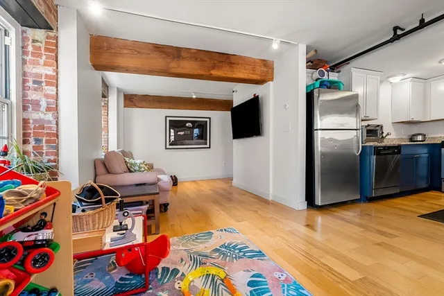 a workspace with furniture and a window