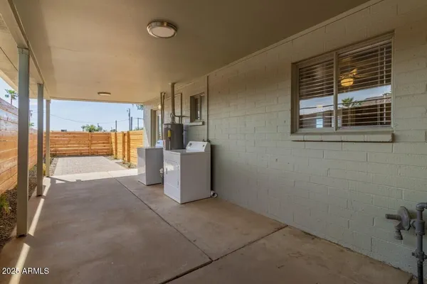 a view of a storage & utility room