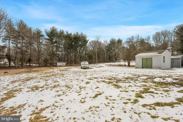a view of road covered with snow