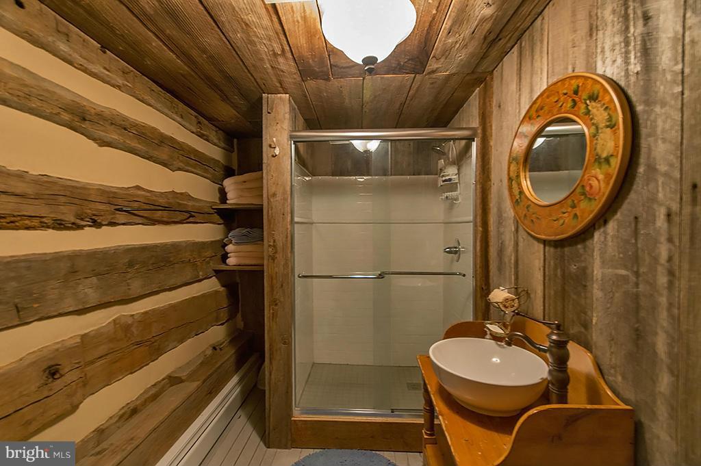 1209 Libby's Ridge Road Berkeley Springs, WV 25411 - Photo 28 of 30 a bathroom with a sink a toilet and a shower