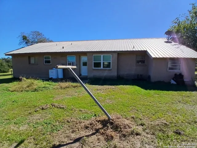 a backyard of a house