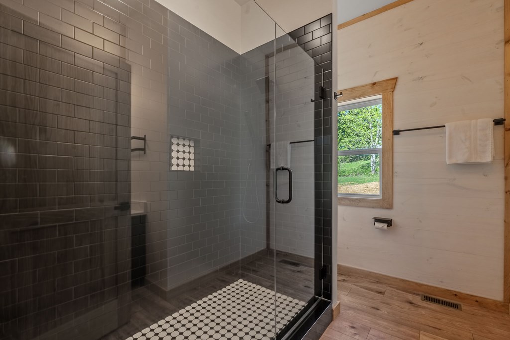 168 Ewing Street Blue Ridge, GA 30513 - Photo 27 of 46 a bathroom with a shower