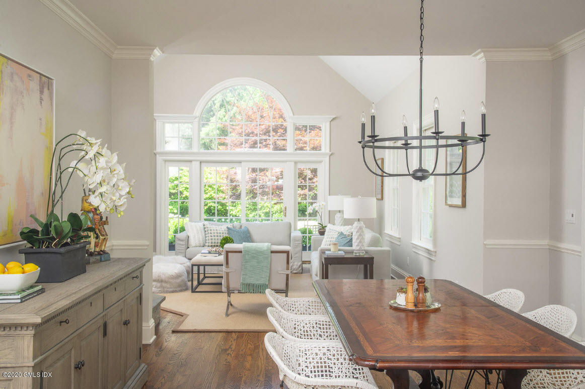 123 Valley Drive Greenwich, CT 06831 - Photo 14 of 48 a view of a dining room with furniture window and outside view