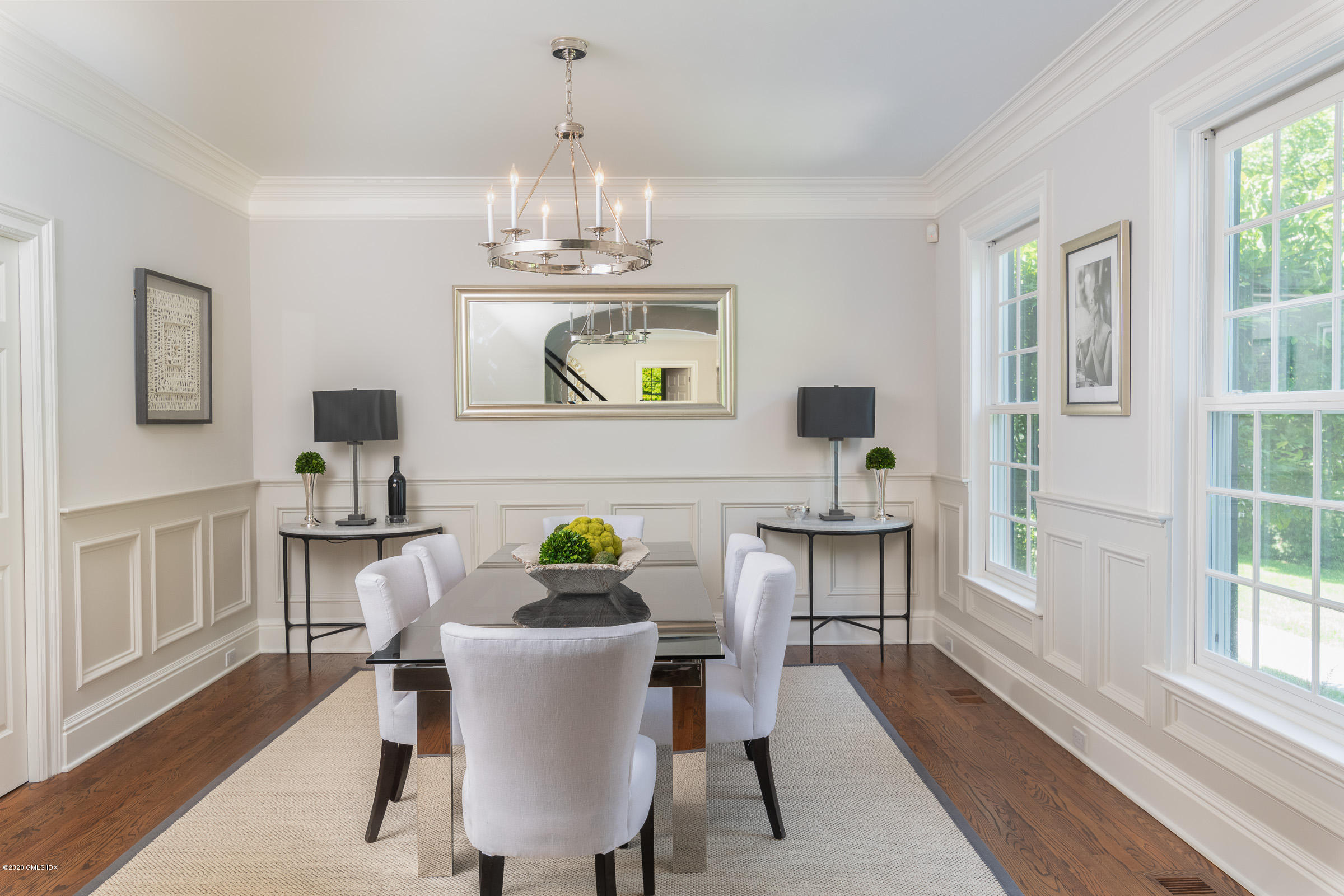 123 Valley Drive Greenwich, CT 06831 - Photo 5 of 48 a view of a dining room with furniture window and wooden floor