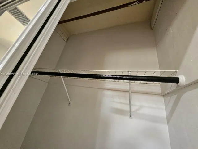 a close view of closet